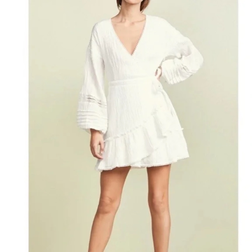 Suboo Willow Wrap Dress in White
